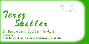 terez spiller business card